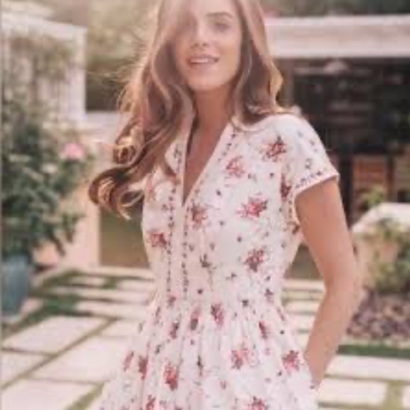 ⭐️Cecily Poplin Picnic Hipster Boho Elegant Classy Chic Party Coquette Art Dress - Picture 2 of 5